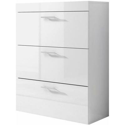 Commode blanche avec trois tiroirs Dinora Domensino