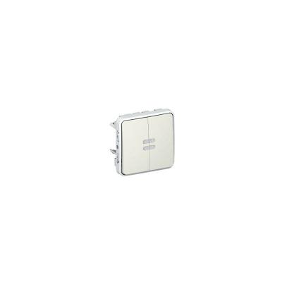 Interrupteurs 250 V Double Va-et-vient Lumineux Blanc