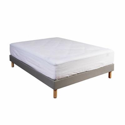 Terre de Nuit Drap housse 100% coton blanc bonnet 40 cm 160x200