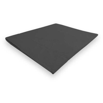 Soleil d'ocre Camille Drap Plat, Coton, Gris, 240 x 300 cm