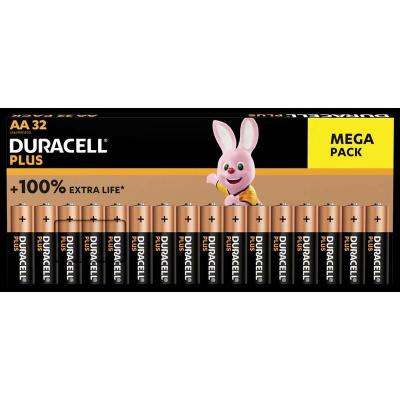 Duracell Plus BP32 Lot de 32 Piles alcalines et mangan&egrave;se AA 1,5 V