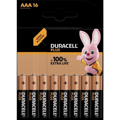 Duracell Plus-AAA CP16 Lot de 16 Piles AAA alcalines mangan&egrave;se 1,5 V