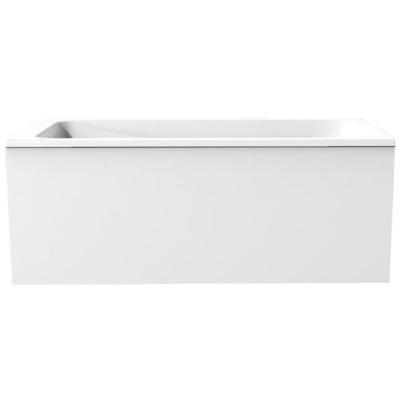 Tablier bain compatible toutes baignoires rectangulaires, installation niche, Blanc