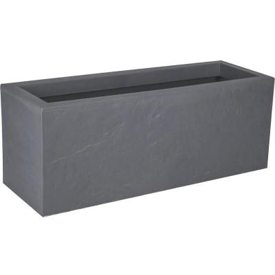 Jardini&egrave;re plastique EDA Durdica Up gris galet 79 5 x 29 5 x h.29 5 cm