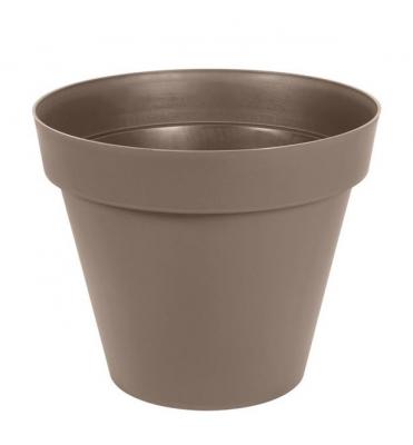 Pot rond Toscane xl - Taupe - 170L - 80x66cm EDA plastiques
