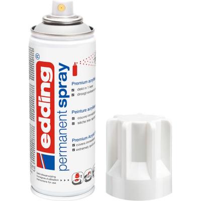 Edding e5200 spray de peinture d&eacute;co toutes surfaces blanc brillant