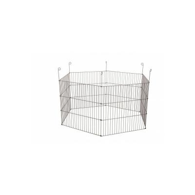 Parc metal ext hexa 120 gris pour rongeur et petit mammif&egrave;re