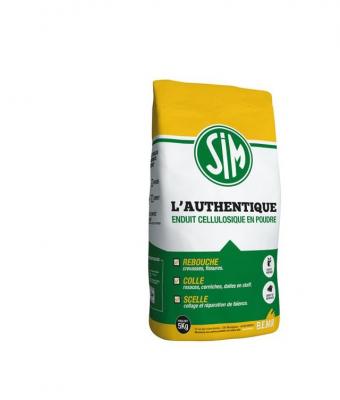 BEMR BMSIM05 Sim L'Authentique Enduit de rebouchage int&eacute;rieur 5 kg