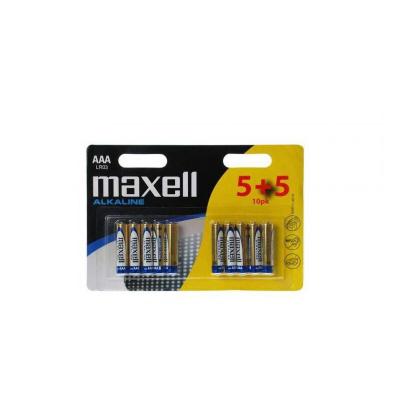 Piles alcaline aaa lr03 1.5v blister 10 piles Maxell 790254
