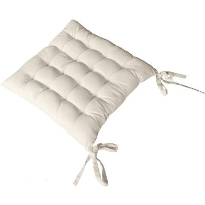 Assise matelass&eacute;e 38 x 38 x 3 cm lola 100% coton - beige ecru