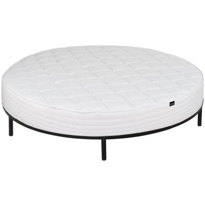 Ensemble sommier + matelas rond ROMA de DREAMEA PLAY - 220 x 220 cm