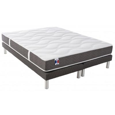 Ensemble Matelas ep21/22cm 759 ressorts 160x200cm + Sommier
