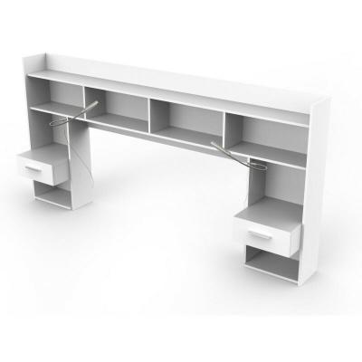 Environnement pour lit 140 cm CHICAGO coloris blanc