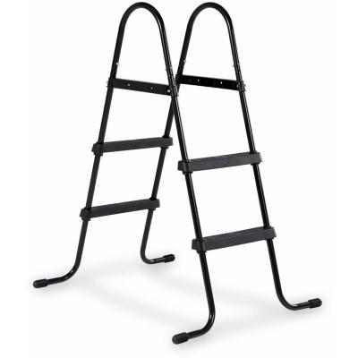 Echelle de piscine pour hauteur de cadre de 60-90cm - noir