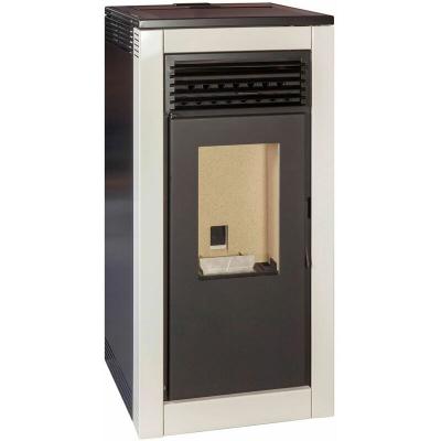 Po&ecirc;le &agrave; granul&eacute;s Escalor de 12Kw Blanc Perl&eacute; Frida