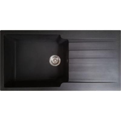 SIERRA &Eacute;vier 1 Grand Cuve avec100cm x 50cm x 21cm, Noir 1 &Eacute;gouttoir,