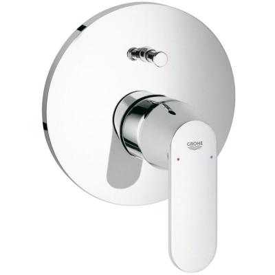 Fa&ccedil;ade EUROSMART COSMOPOLITAN pour mitigeur monocommande encastr&eacute; 1/2 - Chrom&eacute;
