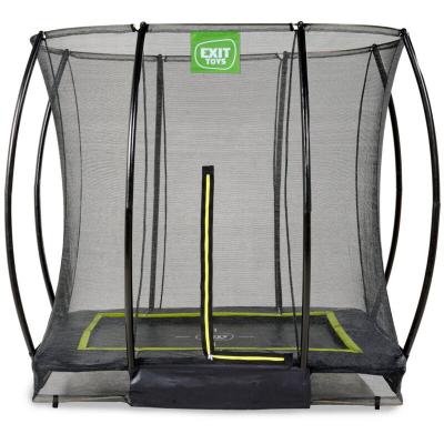 Trampoline enterr&eacute; Silhouette 153x214cm avec filet de s&eacute;curit&eacute; - noir