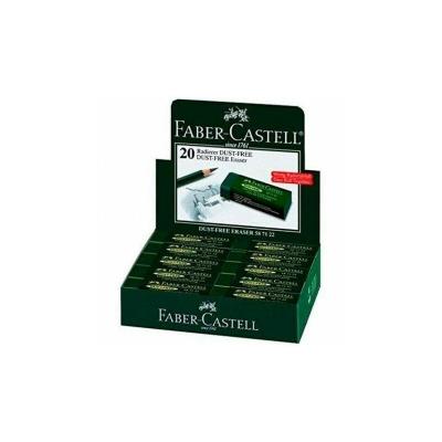 FABER-CASTELL Lot de 4 Gommes en plastique Dust-Free verte