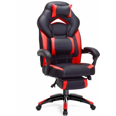 SONGMICS Fauteuil de bureau ergonomique, Noir et Rouge