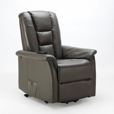 Fauteuil relax inclinable releveur en similicuir design Joanna Fix Couleur: Gris