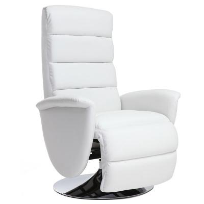 Fauteuil relax manuel blanc NELSON L71xP78xH112