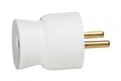 Legrand - Fiche 2P+T Monobloc - 16 A - Blanc