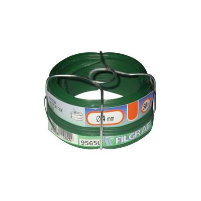 FILGRAF Fil attache plastifi&eacute; vert - 50 m - &Oslash;4 mm