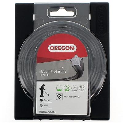 Fil de coupe 3 mm pour d&eacute;broussailleuse nylium starline oregon - 15 m&egrave;tres