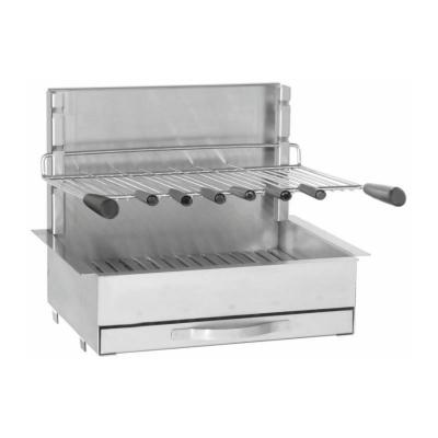 Barbecue charbon FORGE ADOUR encastrable inox 961.56 Gris Forge Adour
