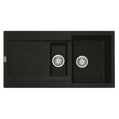 Evier &agrave; encastrer 60cm onyx avec siphon Franke 459464 - noir
