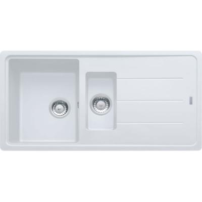 Franke - Evier Basis Fragranit+ BFG651 - Blanc Artic (mouchet&eacute;)