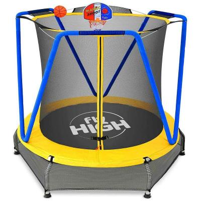 Jumpoo - trampoline pour enfants de 170 cm avec filet de s&eacute;curit&eacute;