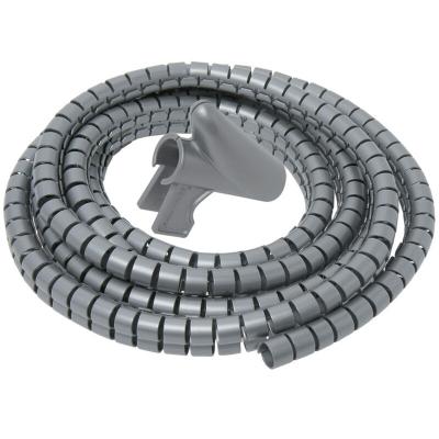 Gaine range-c&acirc;ble aluminium pour moulure, H.300 x P.2.2 cm
