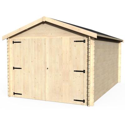 Garage bois ""Gamache"" - 14.24 m&sup2; - 2.98 x 4.78 x 2.56 m - 28 mm