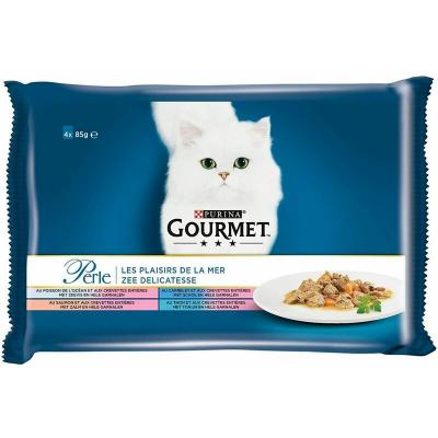 GOURMET Plaisirs de la mer - Pour chats - 4x85 g