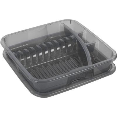 Gouttoir &agrave; vaisselle g&eacute;om&eacute;trique Rotho Anthracite
