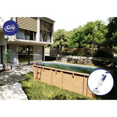 Piscine bois vermela 6,72 x 4,72 x 1,46 m - gr&eacute;