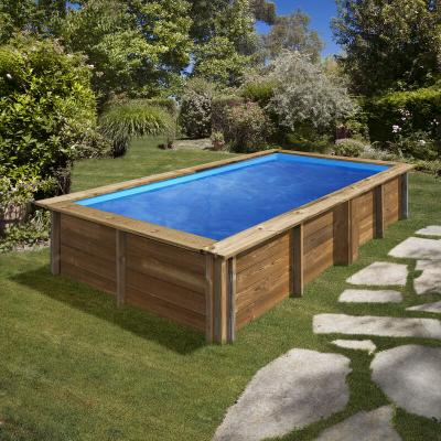 GR&Eacute; - Piscine bois lemon 3,75m x 2,00 x h: 0,68m