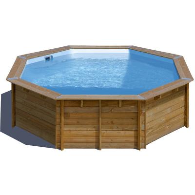 Gre Piscine Ronde en Bois Violette 2 500X127 cm 800003