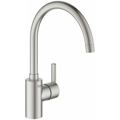 Grohe Feel Mitigeur de cuisine avec bec rehauss&eacute; r&eacute;glable Supersteel
