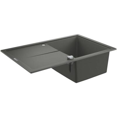 GROHE Evier composite avec &eacute;gouttoir K400 Gris granite 31639AT0