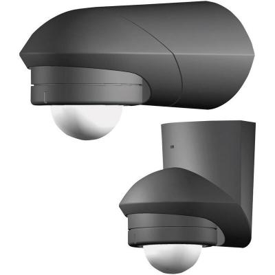 Grothe 5167044 94535 D&eacute;tecteur de Mouvement PIR &agrave; 360&deg; Noir IP55 84 mm x 78 mm