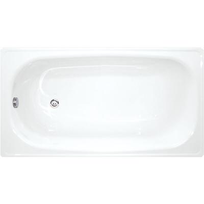 Riga Baignoire gain de place 130 x 70 cm en acier &eacute;maill&eacute;, Blanc (H2340300000001)