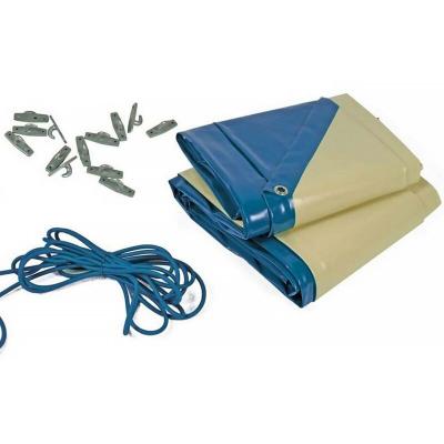 B&acirc;che hiver cover 1 pour piscine kolanta - 580 gr-m&sup2; - bleu
