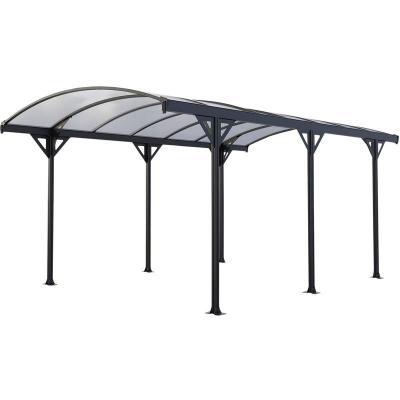 Carport voiture Protector - 15m&sup2; - 5.05 x 3 x 2,3 m - Noir.