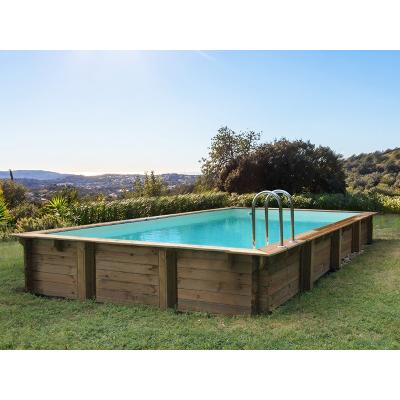 Piscine bois en kit rectangle "" tampa "" - 7.20 x 4.20 x 1.44 m