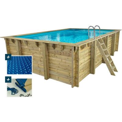Piscine bois Panama 6.20 m + b&acirc;ches