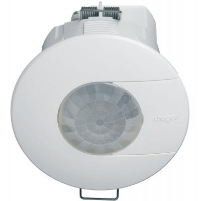 D&eacute;tecteur de pr&eacute;sence plafond encastr&eacute; 1 voie 360deg blanc monobloc