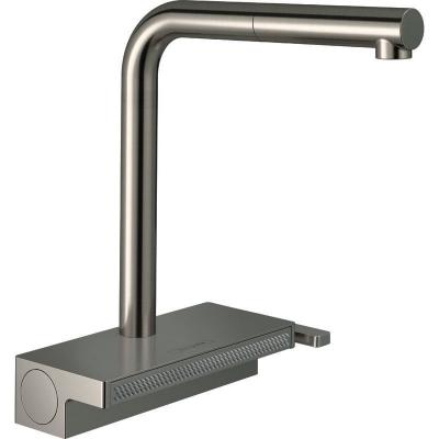 Cuisine aquno select m81 sbox 2 jets avec douchette extractible + passoire, aspect acier inox
